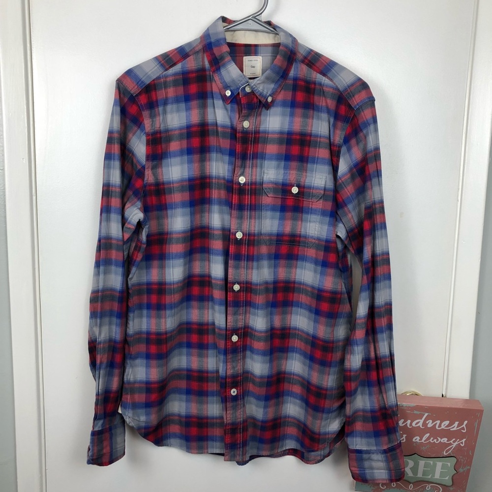Vintage Gap Soft Flannel Plaid Shirt